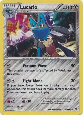 Fates Collide Lucario [Cosmos-Holo] Pokémon card
